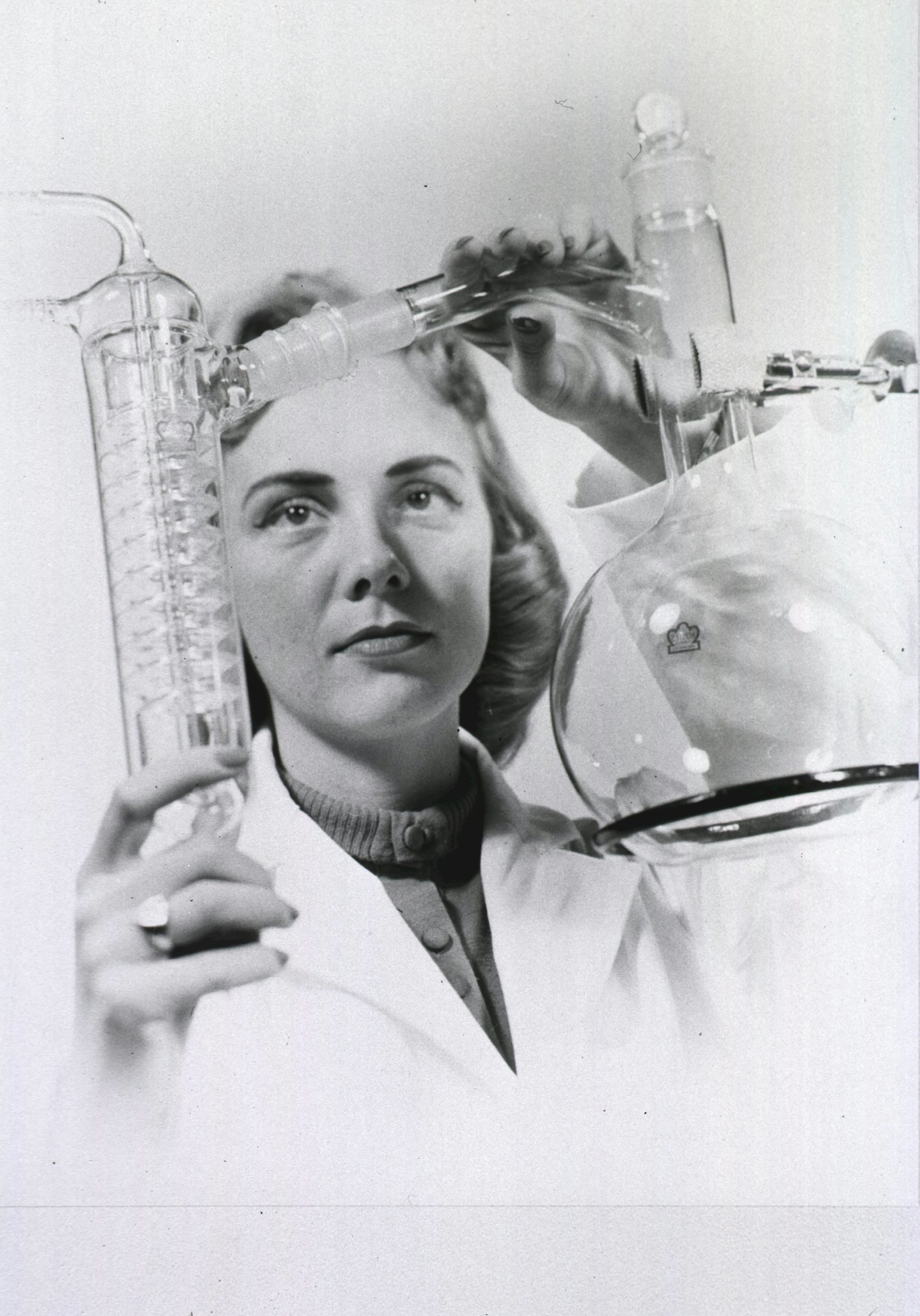 Scientist reviewing analytical results